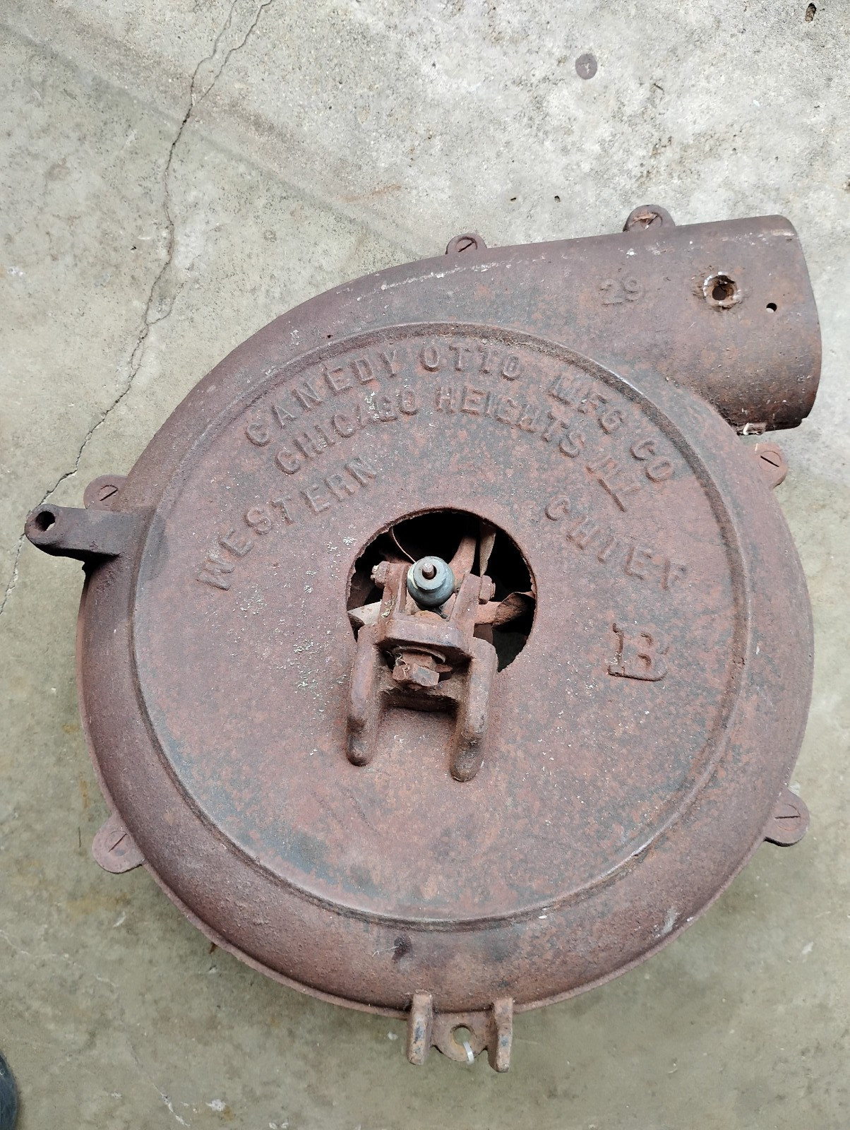 Antique Canedy-Otto Western Chief  Blacksmith Forge Blower Needs Repair!!
