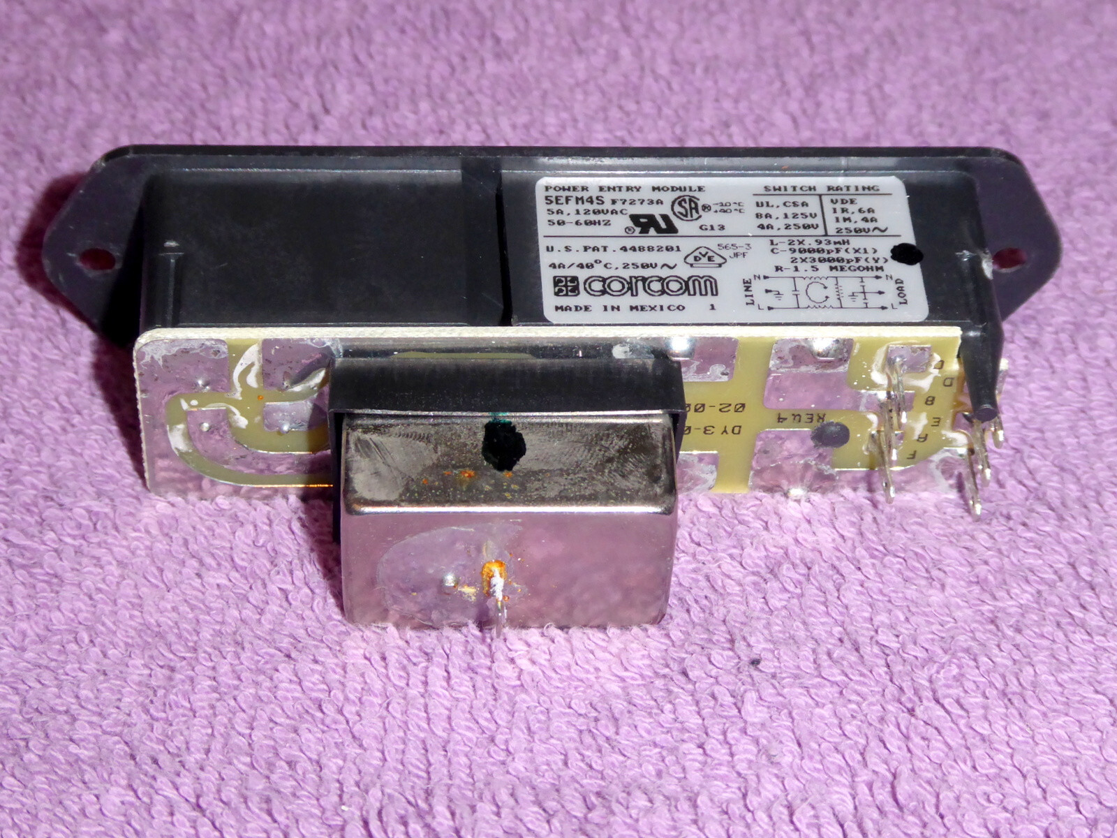 CORCOM 5EFM4S Power Entry Module