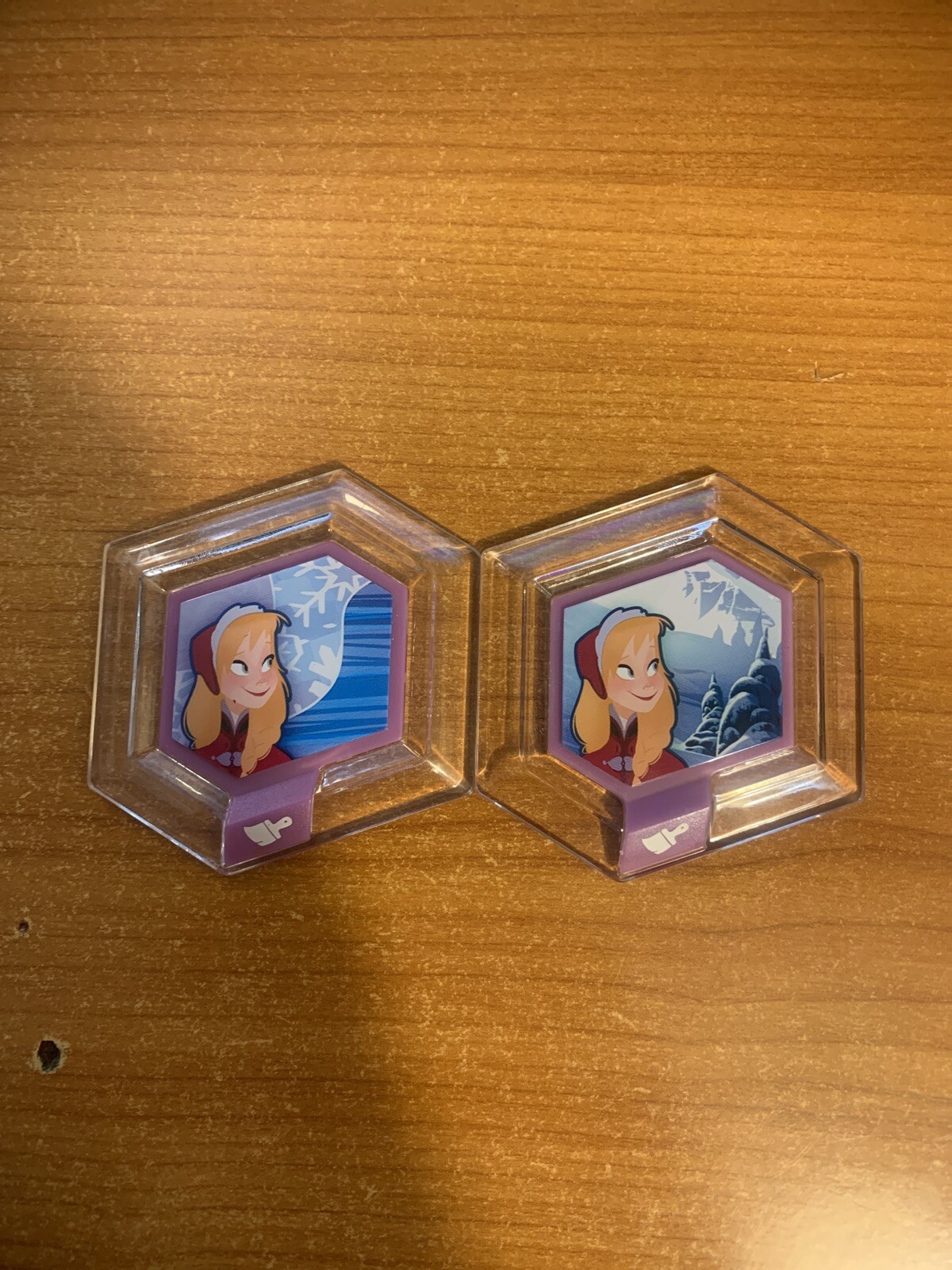 Disney Infinity Series 1 Power Disc Lot Anna Frozen Flourish & Chill in the Air