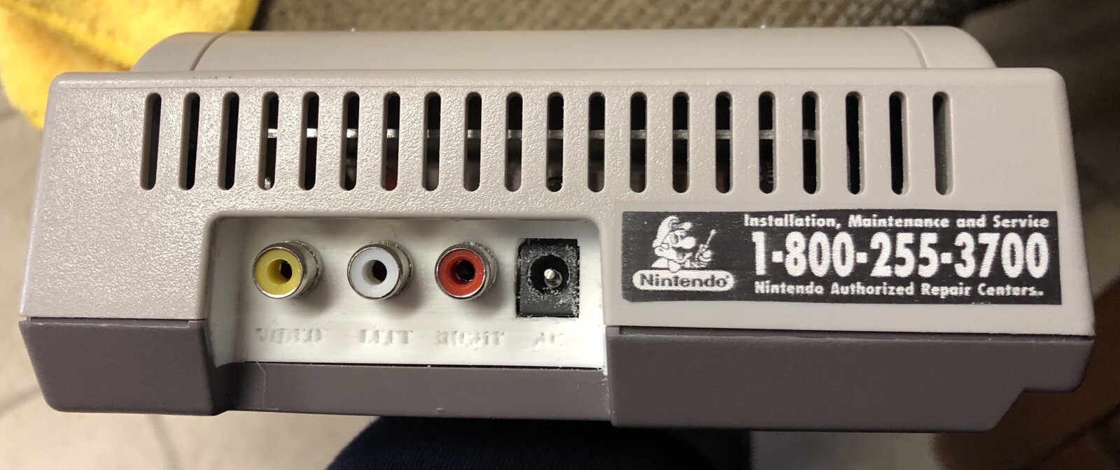 Nintendo NES-101 Top Loader w/ 3D Printed Back Composite AV LED & RECAP Service