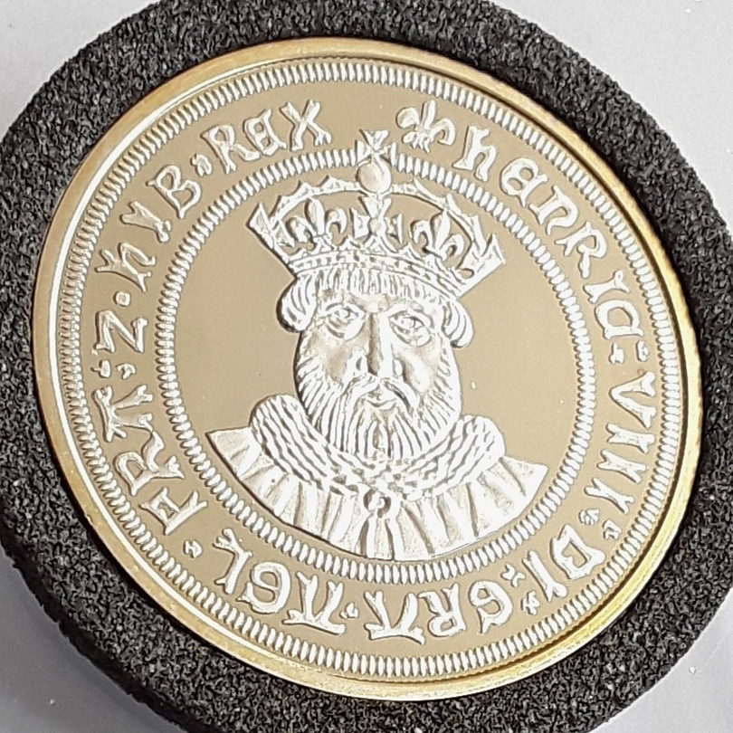 THE MILLIONAIRES COLLECTION PROOF SILVER Ag 925 14.9g KING HENREY V111 TESTOON