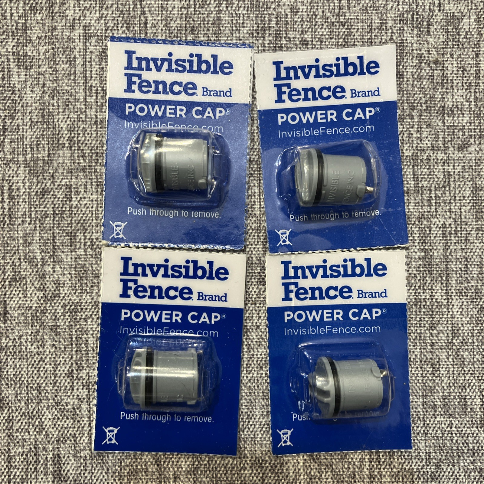 Invisble Fence Brand Power Cap Lot Of (4) New Unopened 160mAh