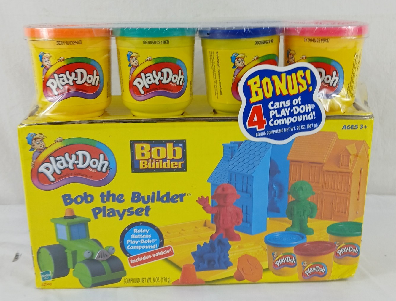 NEW VINTAGE  BOB THE BUILDER PLAYSET PLAYDOH WITH DOH SEALED 2002 COMPLETE