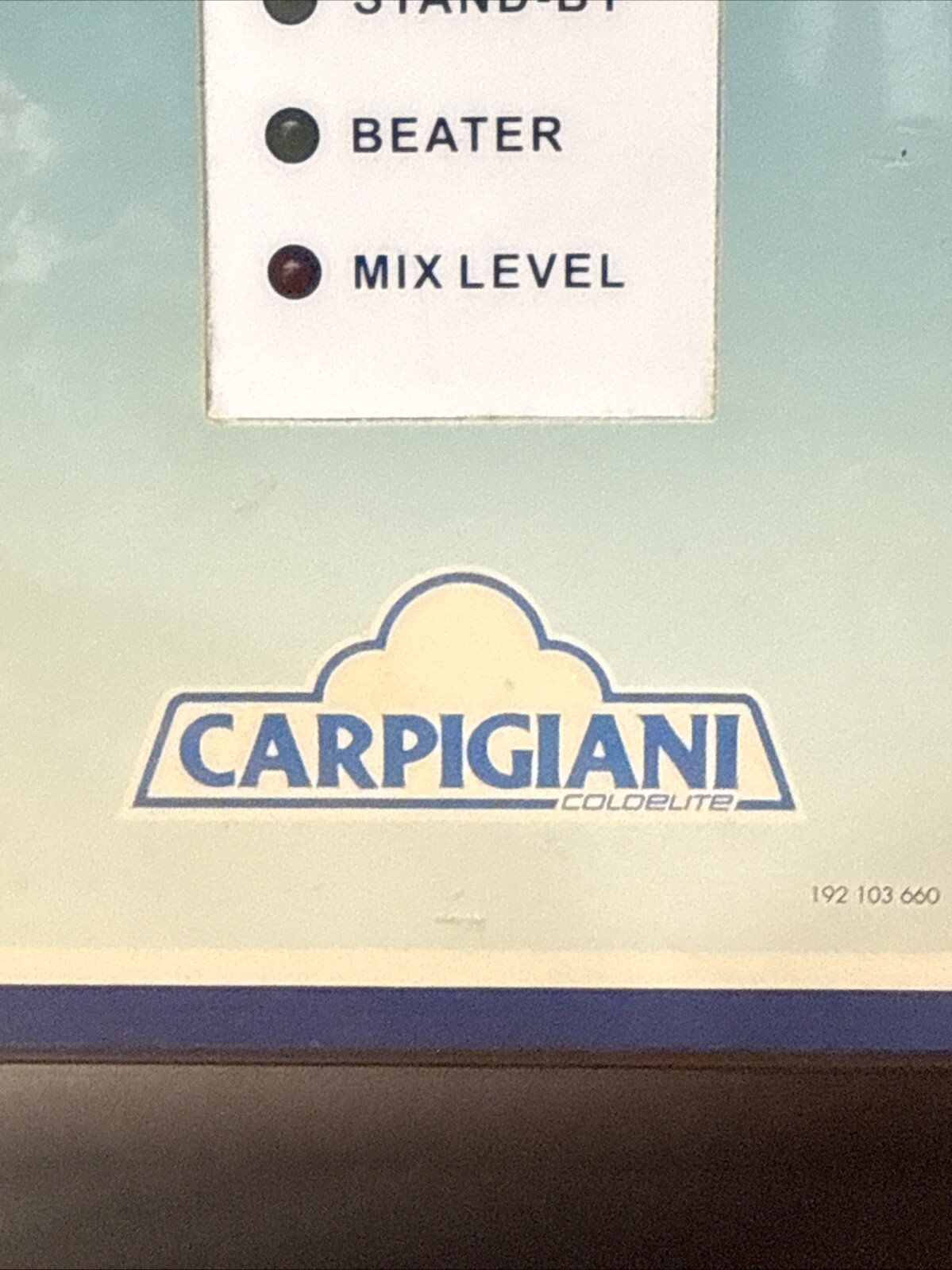 Carpigiani 263 Soft Serve Single Phase Water Cooled Ice Cream Machine