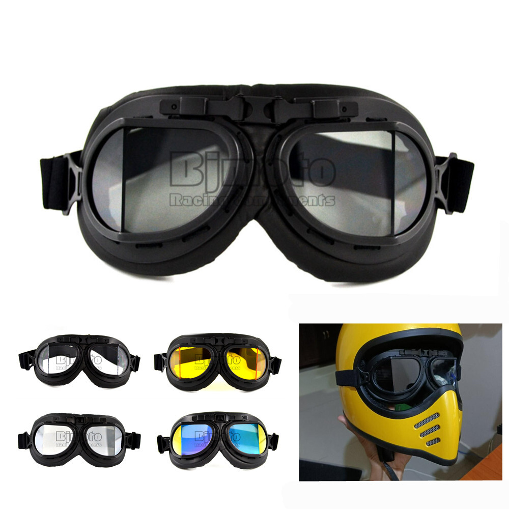 Aviator Pilot Cruiser Motorcycle Scooter ATV Goggles Glasses Eyewear Dirt Bike