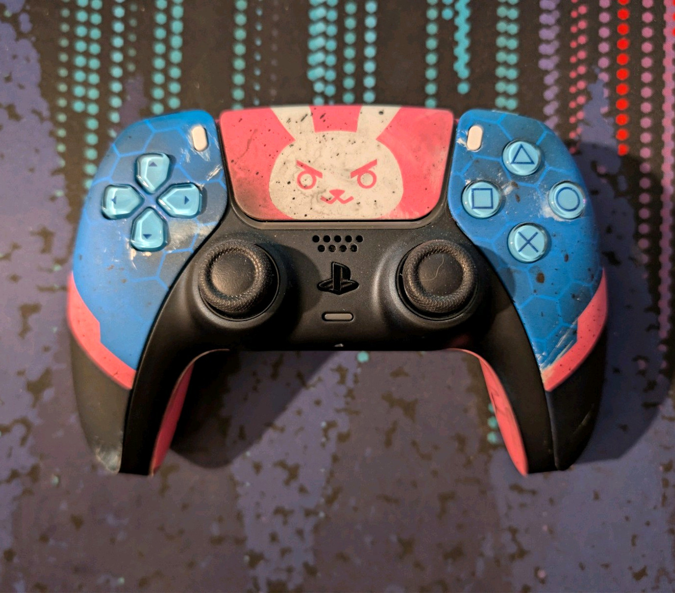 Sony DualSense Wireless Controller PS5  -  Custom Painted D.Va Overwatch