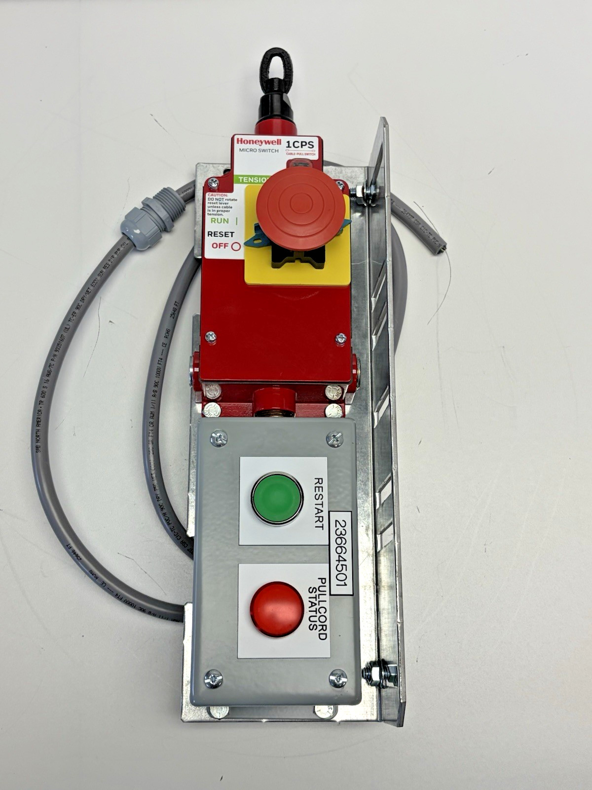 Honeywell Microswitch 1CPSA2-F03 Cable Pull E-Stop Assembly Switch Left Mount