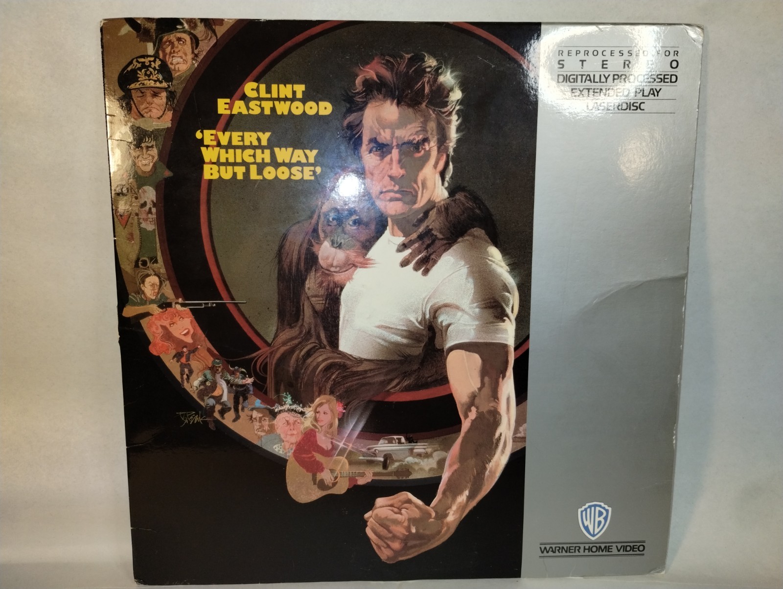Every Which Way But Loose Laserdisc, Clint Eastwood, 1978.