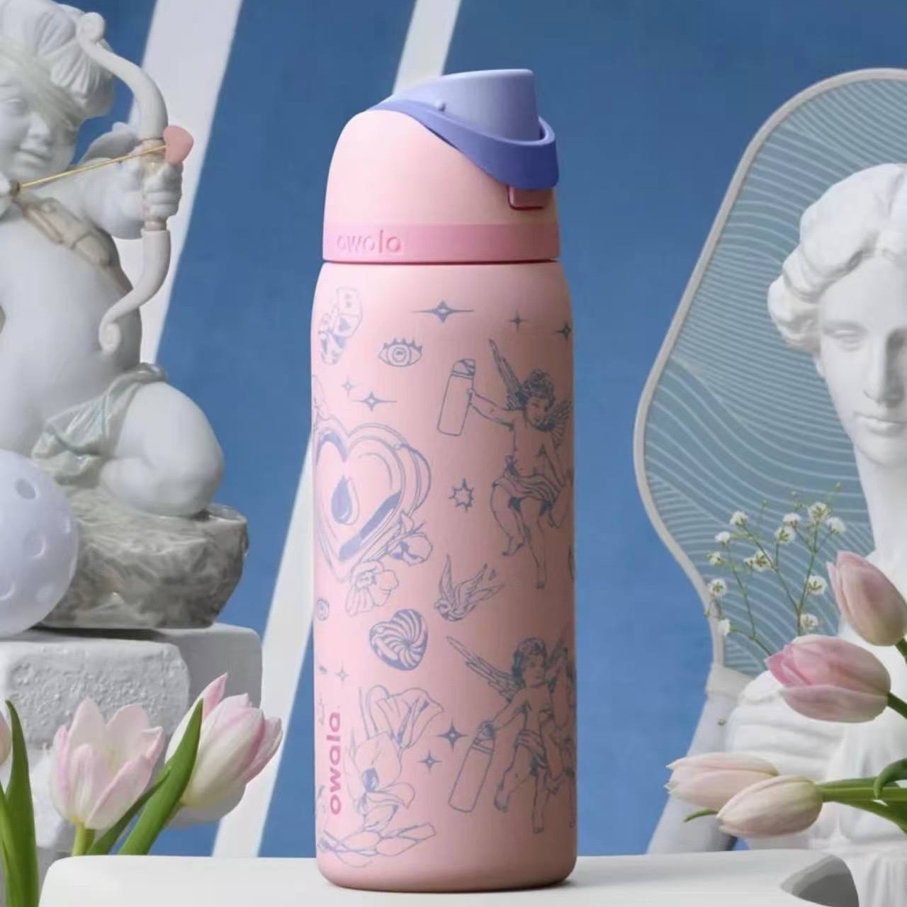 Owala FreeSip 32oz Insulated Water Bottle Shot to the Heart DSG Exclusive New