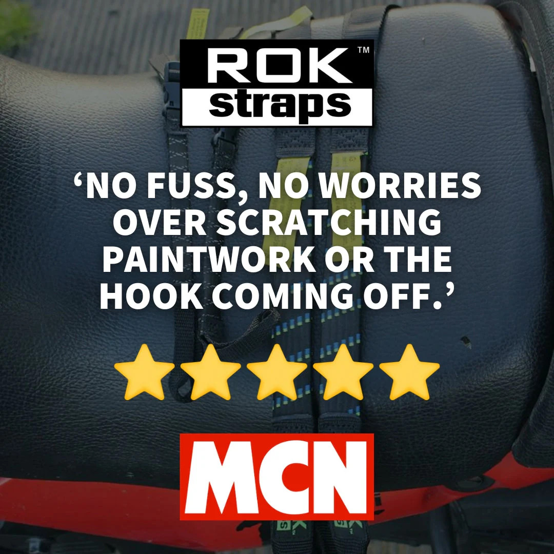 Rok Straps Adjustable Pack Stretch Luggage 1060mm 42" 2 Pack - Black/Orange