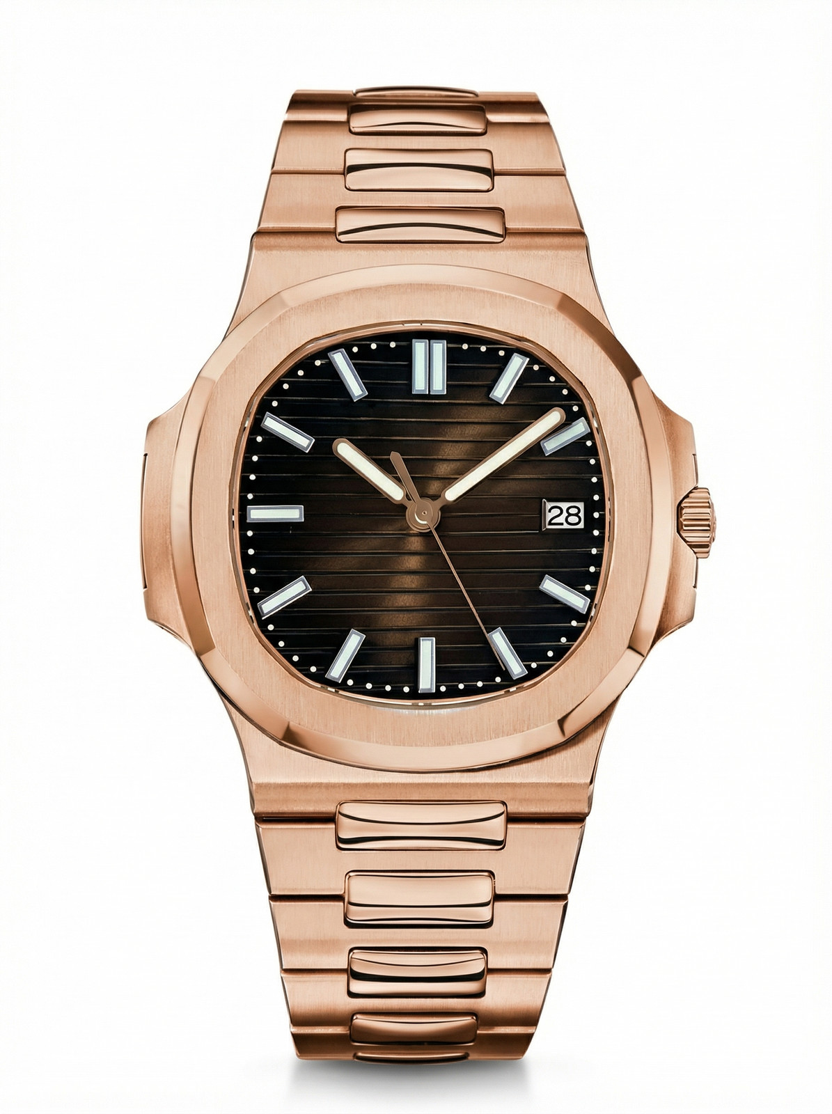 Naut Mod – Rose Gold · Brown Dial – 41mm – Automatic