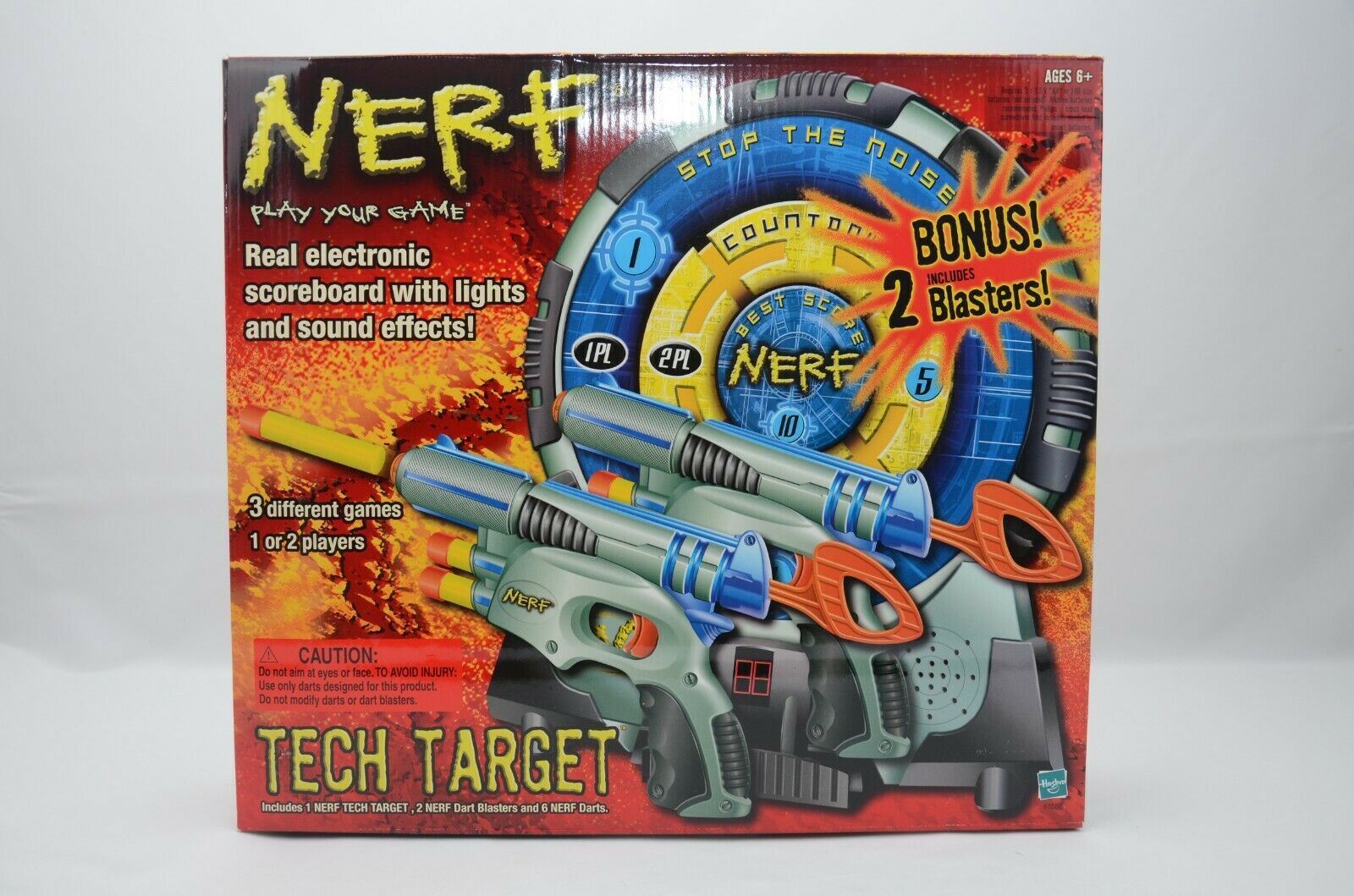 Nerf Tech Target 2 Dart Blasters New in Box - Minimal Box Damage