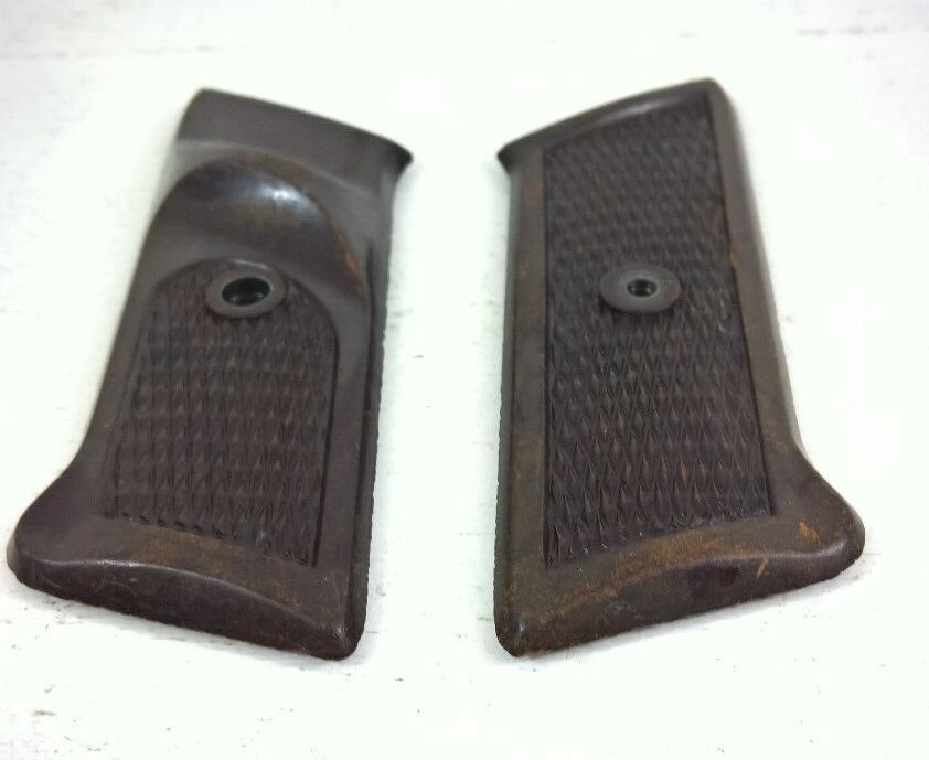 FRENCH ARMY MAT 49 PISTOL GRIPS (BROWN)