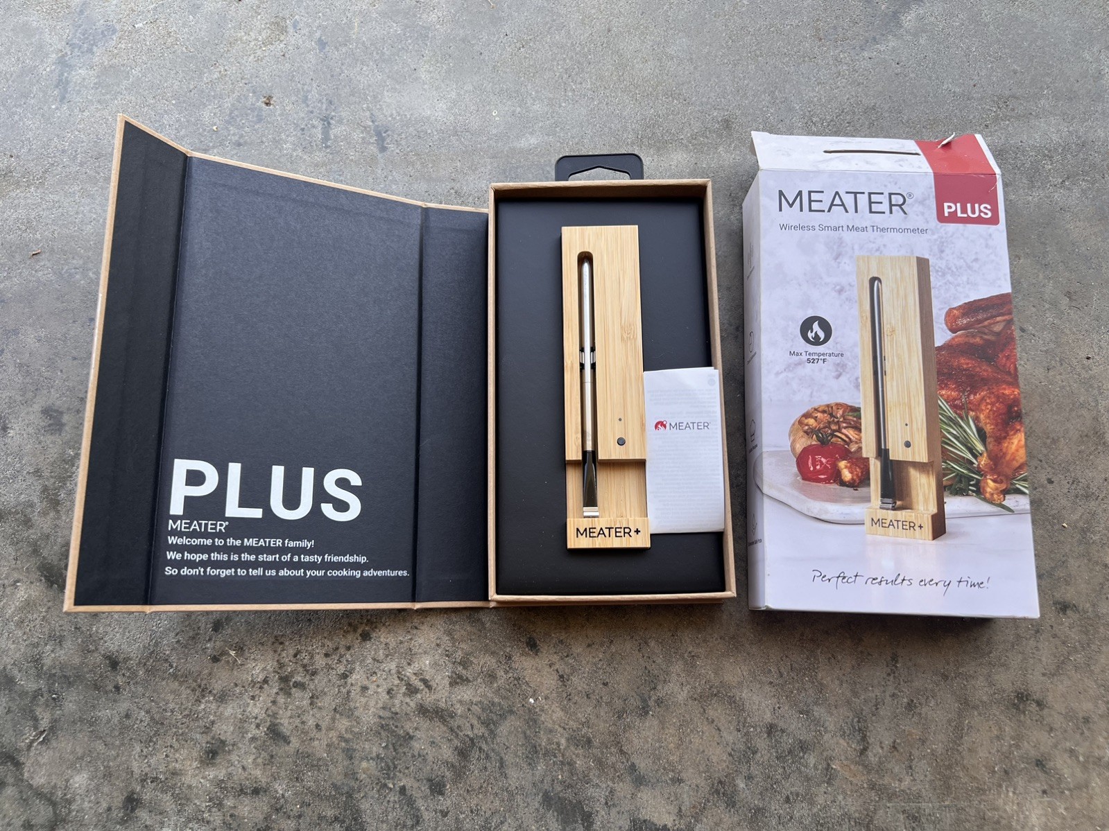 Meater+ Wireless Bluetooth Smart Food Thermometer Model MT-MP01