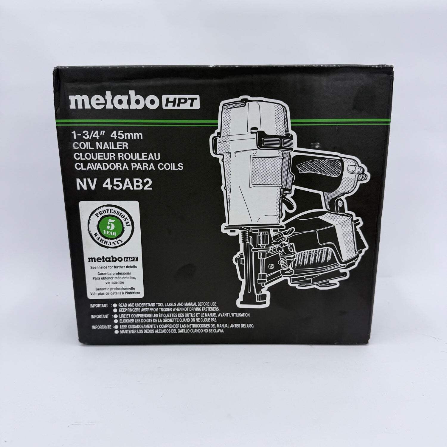 New Metabo NV 45AB2 1-3/4" 45mm Coil Nailer