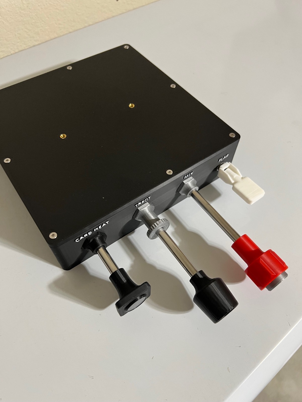 Cessna Throttle Quadrant Mixture Carb Heat Flaps Controller for Flight Sims