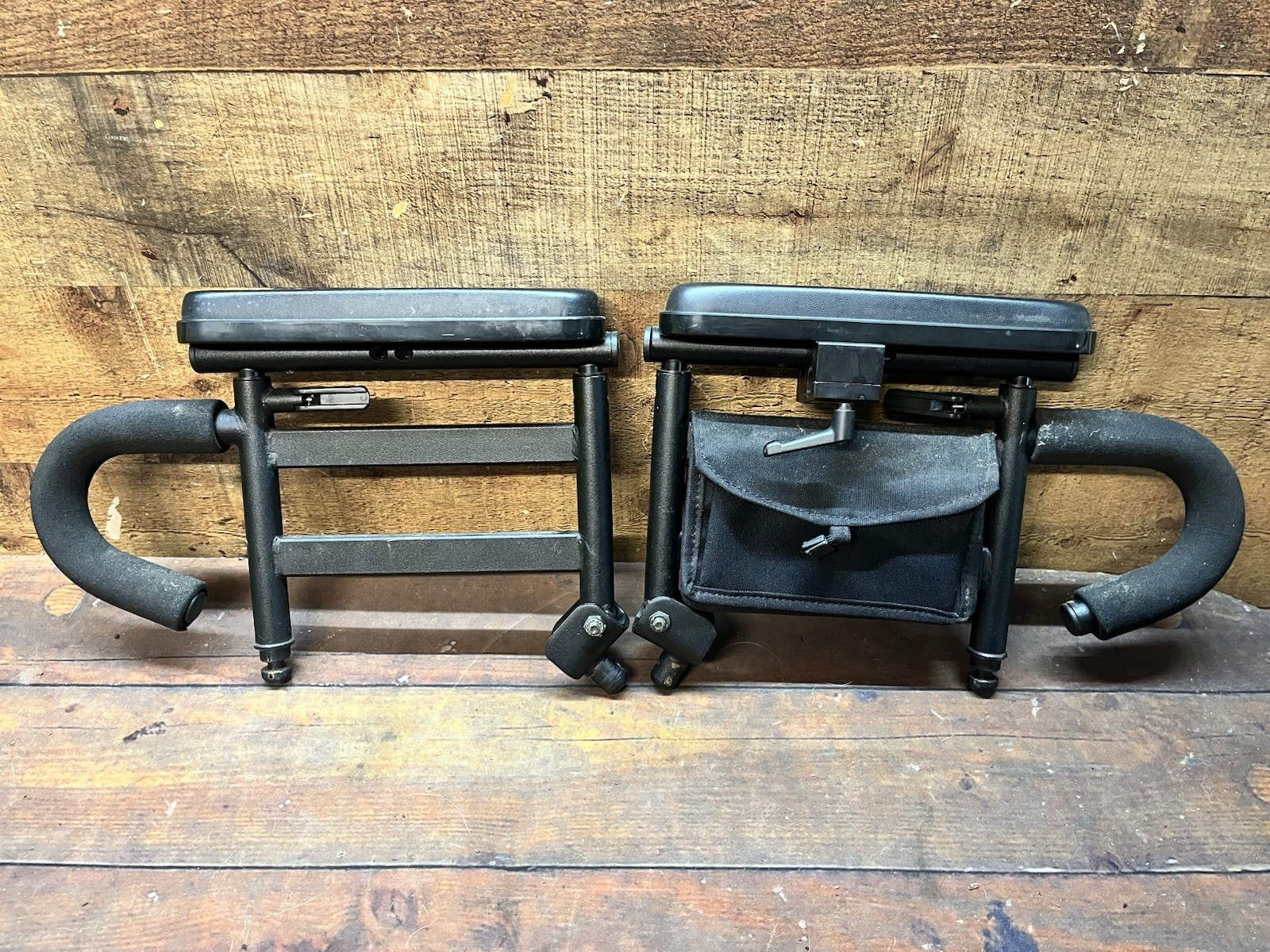 PAIR QUANTUM Dual-Post Power Chair Armrests & Mount Brackets Q6 Edge 2.0 3 600