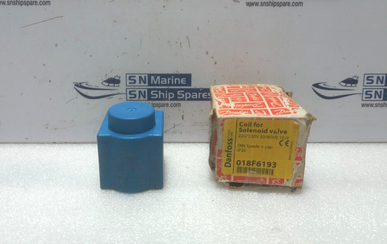 Danfoss 018F6193 Coil For Solenoid Valve 220/230V 50/60Hz 10W