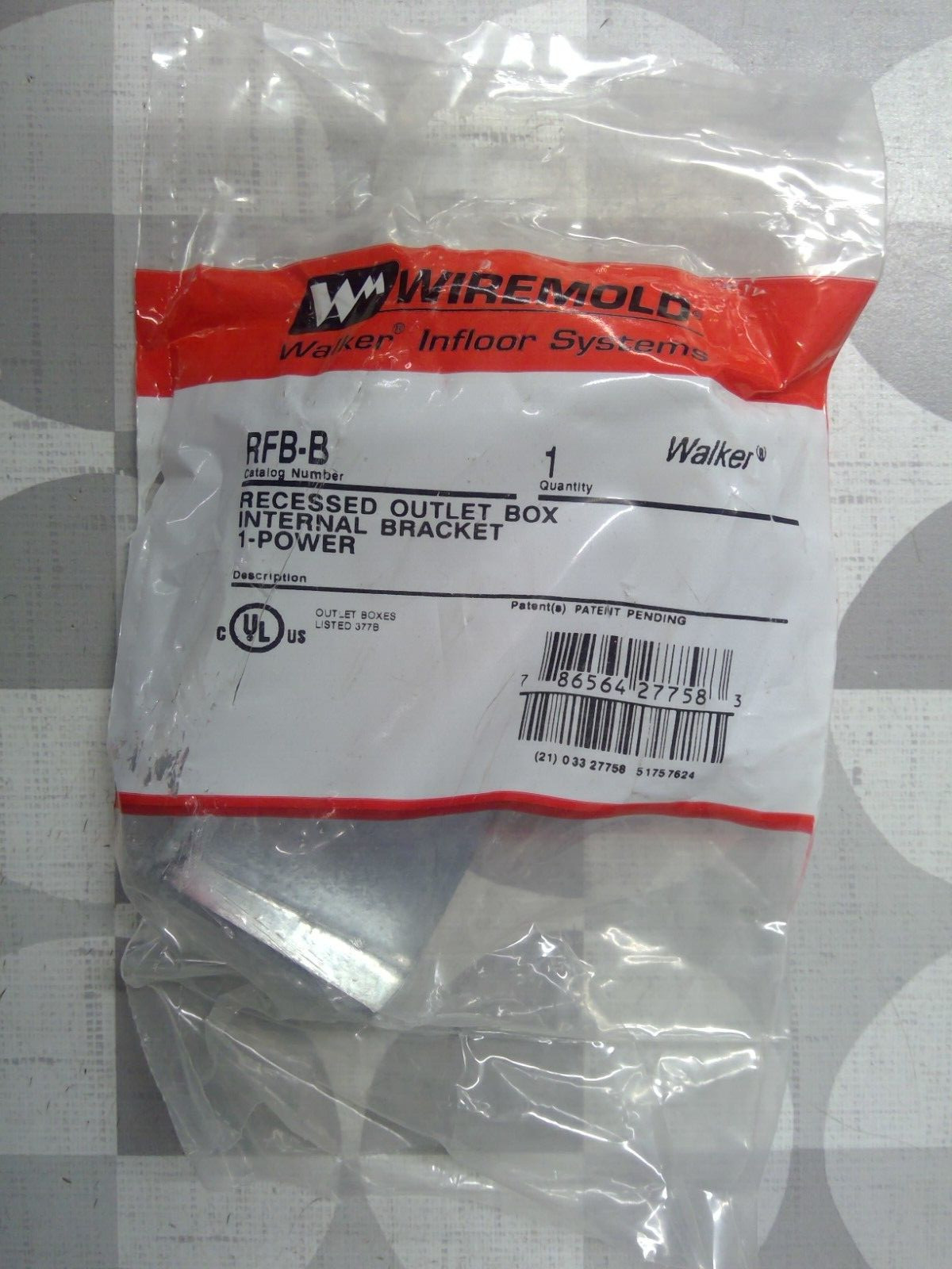 Wiremold RFB-B RFB4 Series Internal Blank Bracket **Free Shipping**
