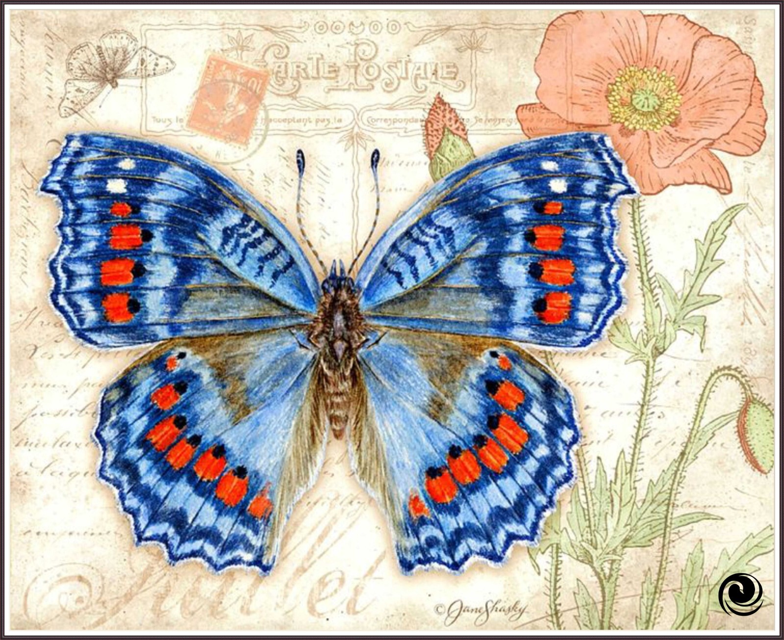 Butterfly Lover  1387 Chart Counted Cross Stitch Pattern Needlework