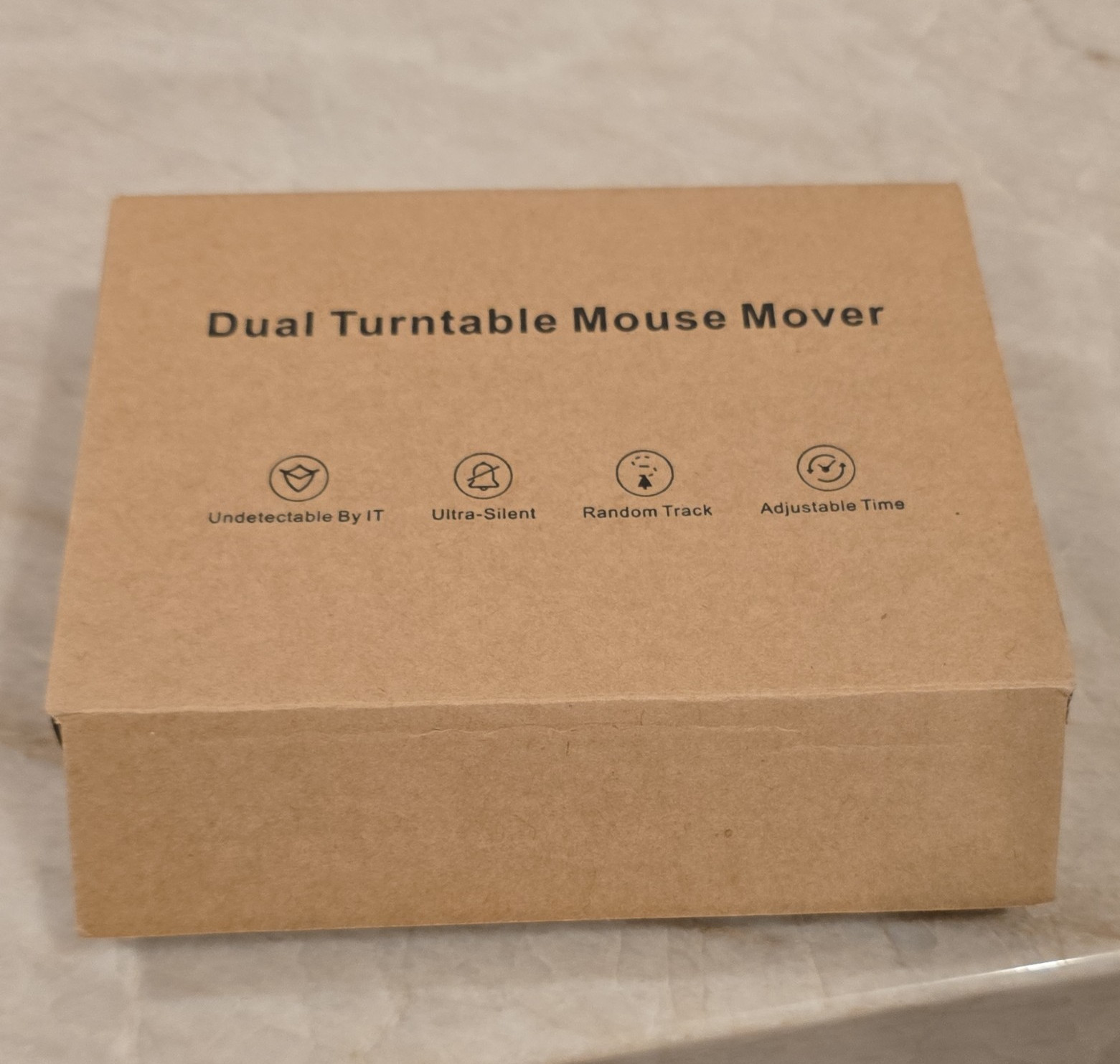 Dual Turntable Mouse Mover Ultra-Silent Adjustable Time Wired USB/USB-C