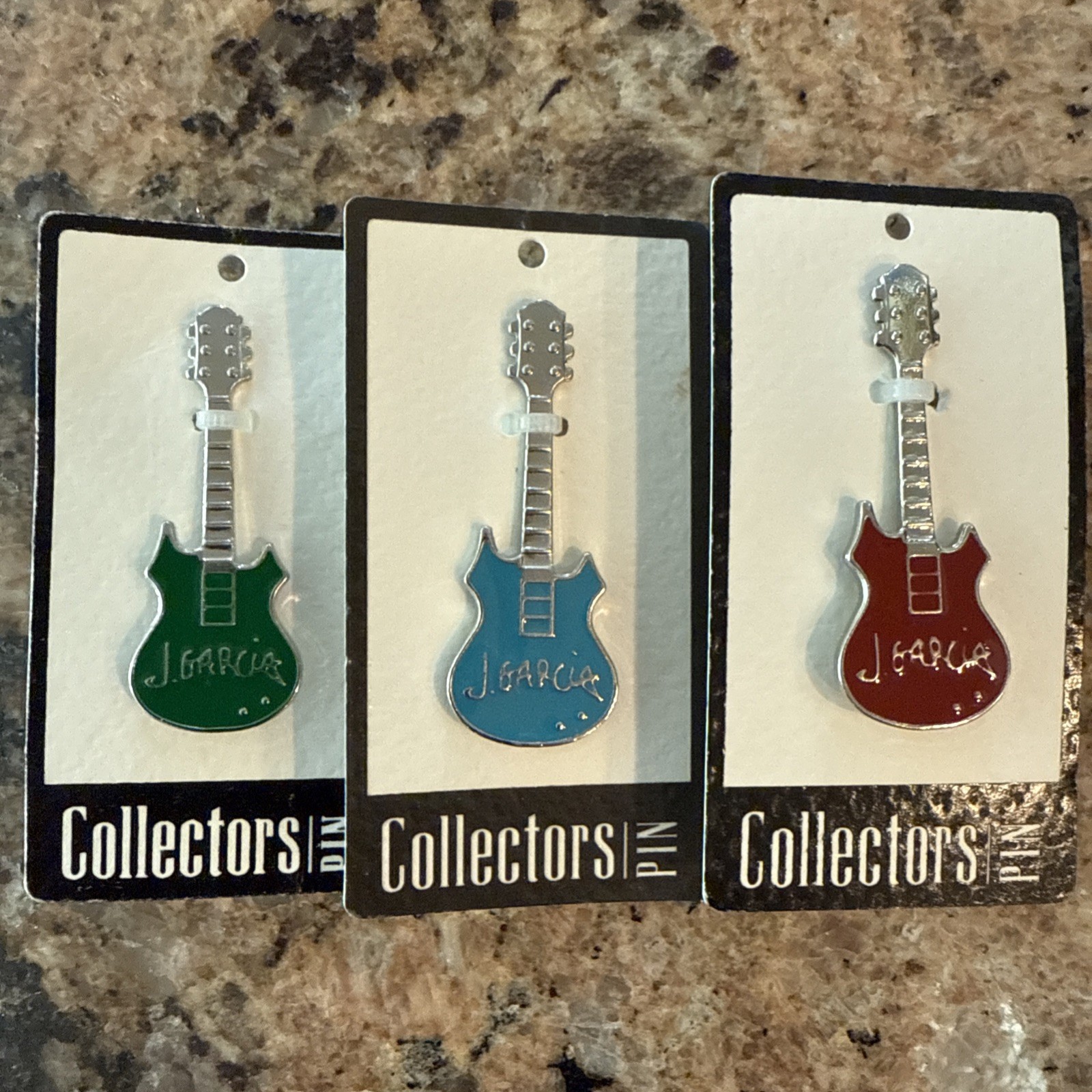 Jerry Garcia 2014 Guitar Collectors Pins New (3) Included