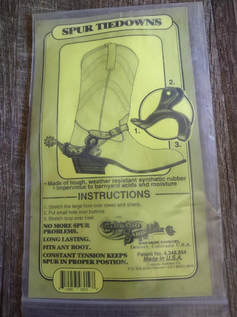 SPUR TIEDOWNS Colorado Saddlery Co.  New, Unused