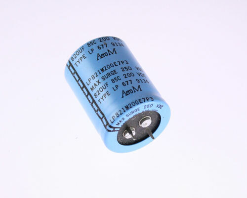 6x 820uF 200V DC Radial Snap In Mount Electrolytic Capacitor 200VDC 820mfd