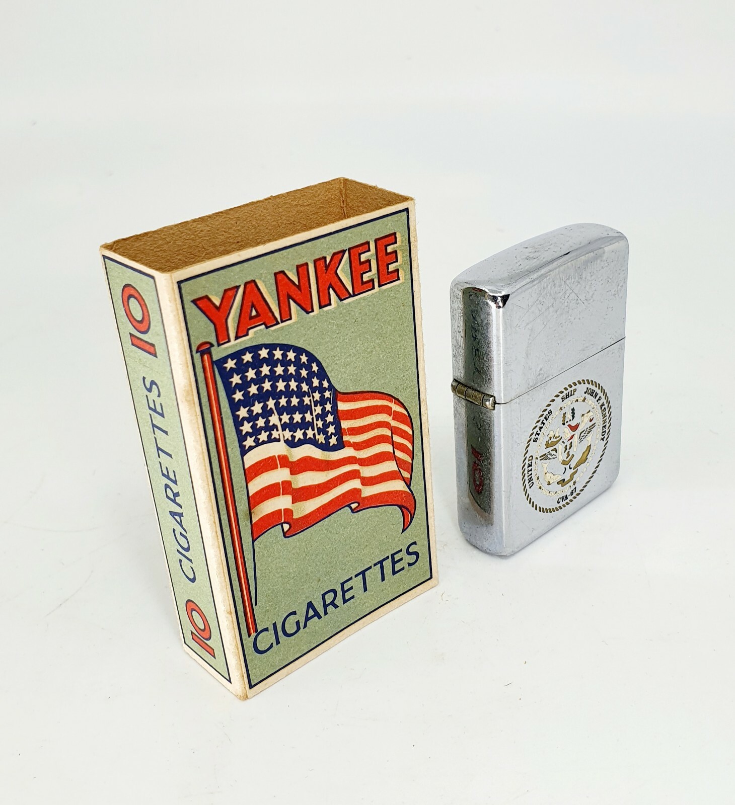 Vintage empty packet of 10 Yankee cigarettes wills capstan players luckies ww2