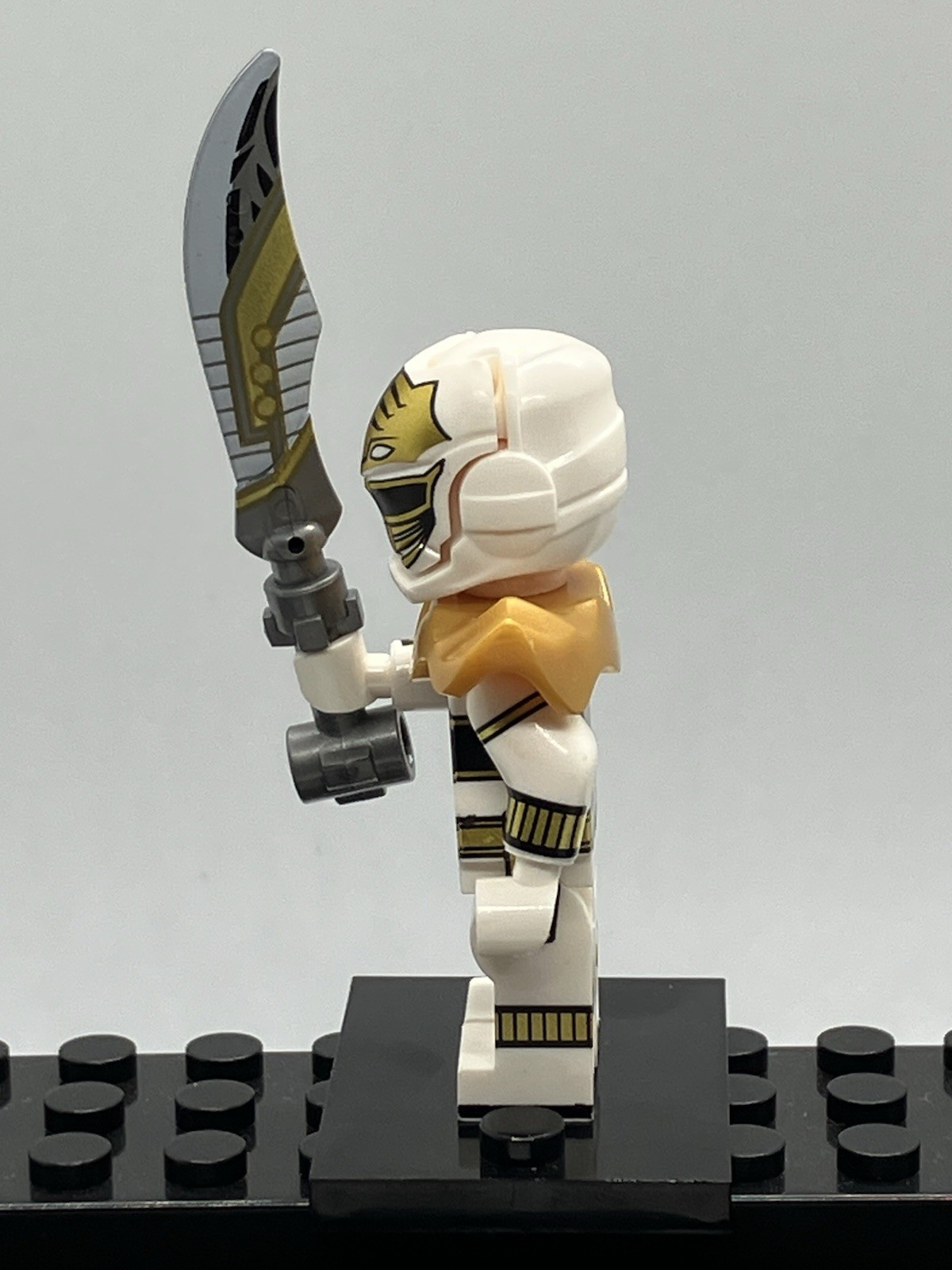Green And White Custom Power Rangers Mini Figure Set