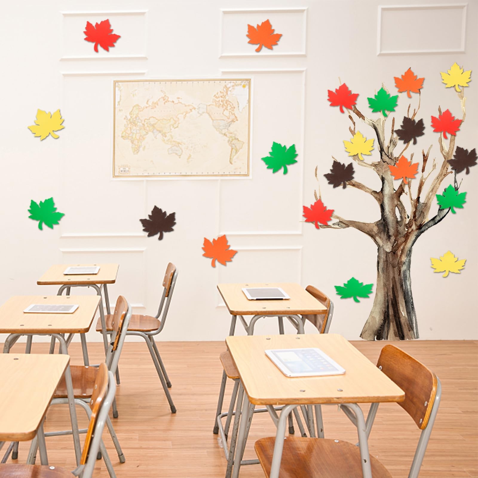360 Pieces Maple Leaves Cutouts Fall Leaf Paper Cut Outs