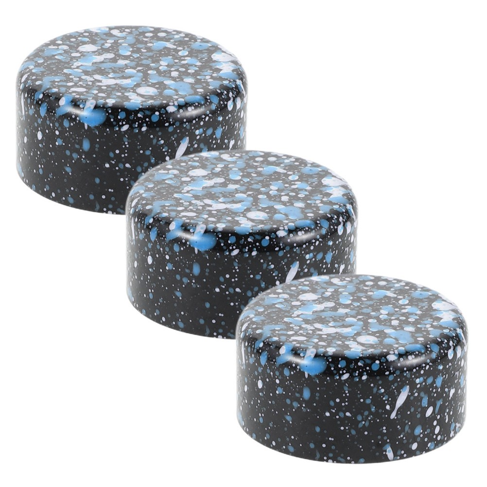 3Pcs Blue Guitar Effects Pedal Switch Toppers with Textured Anti Slip Surface