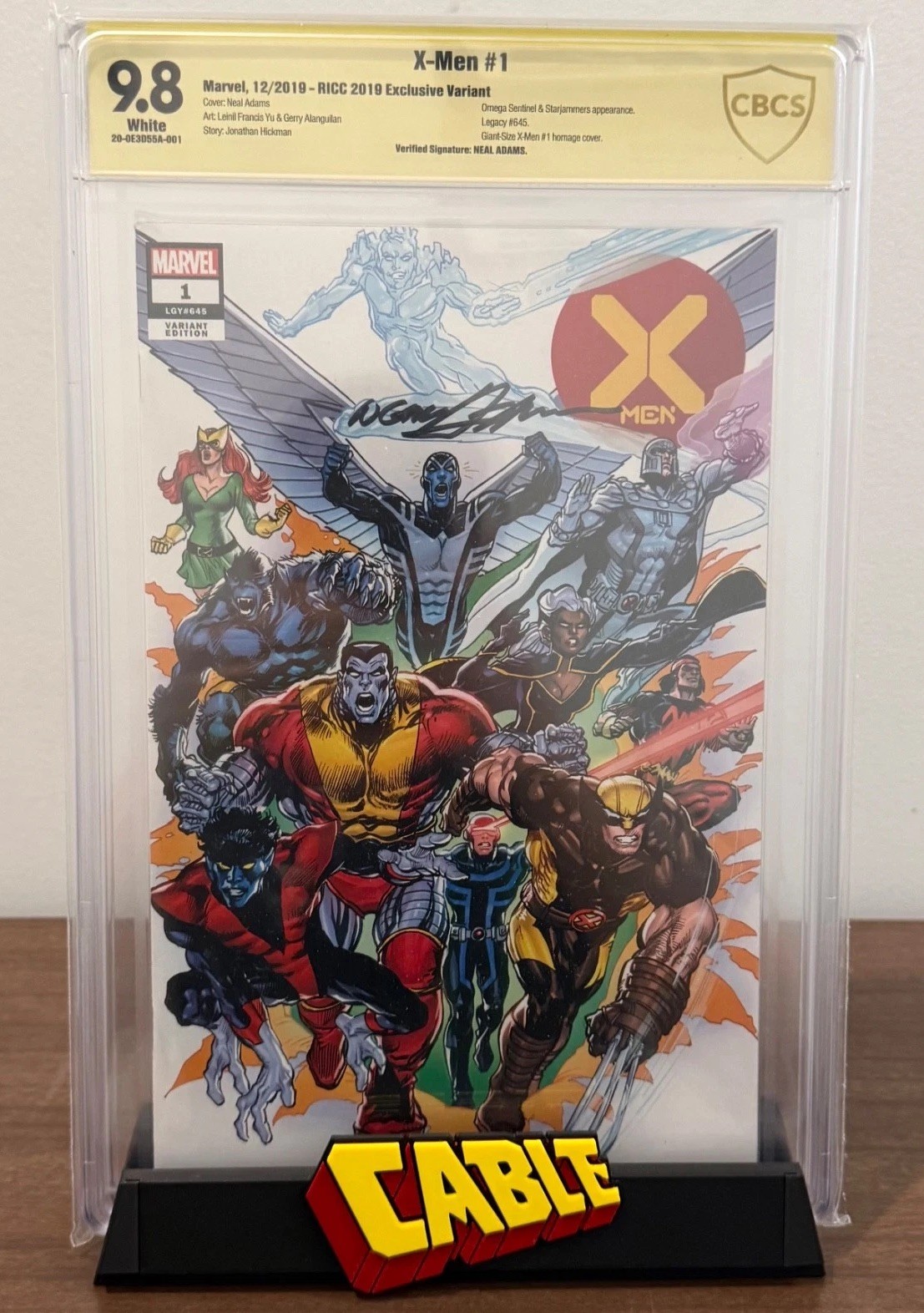 Cable X-Men Comic Book Display Stand for Graded CGC, CBCS, and Non-Graded Comics