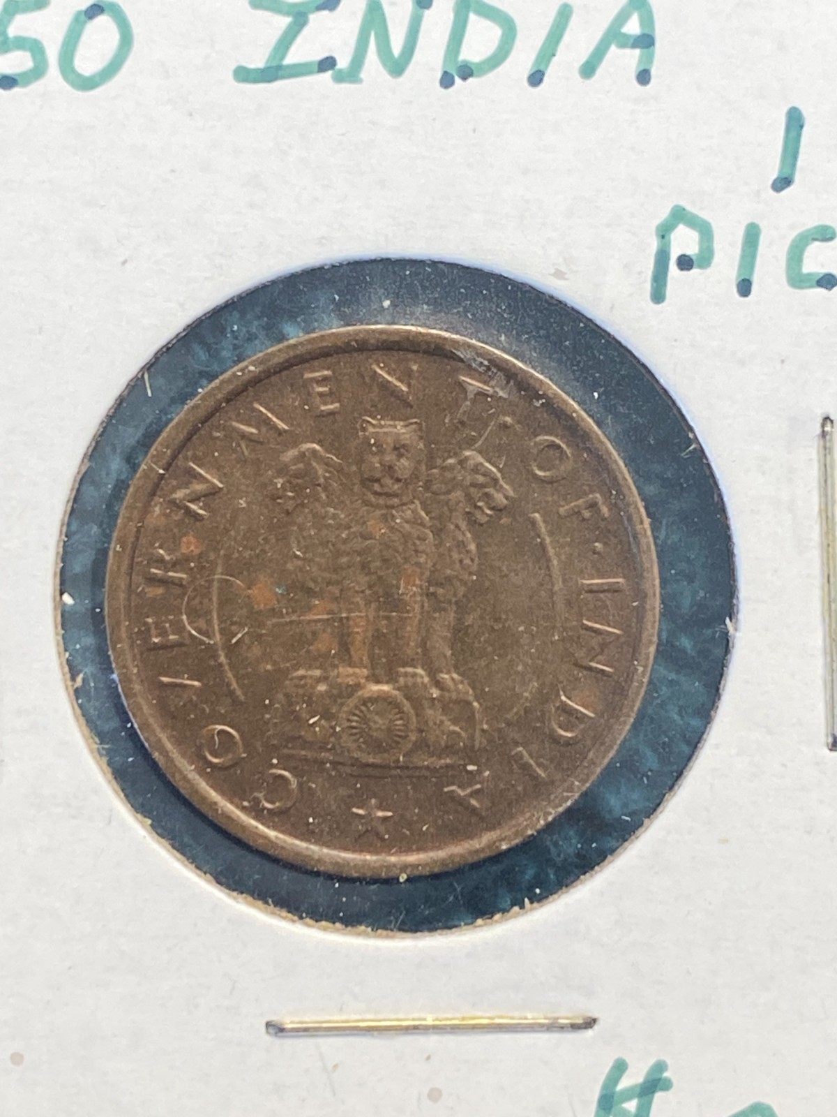 STORAGE UNIT FIND 1950 India 1 Pice