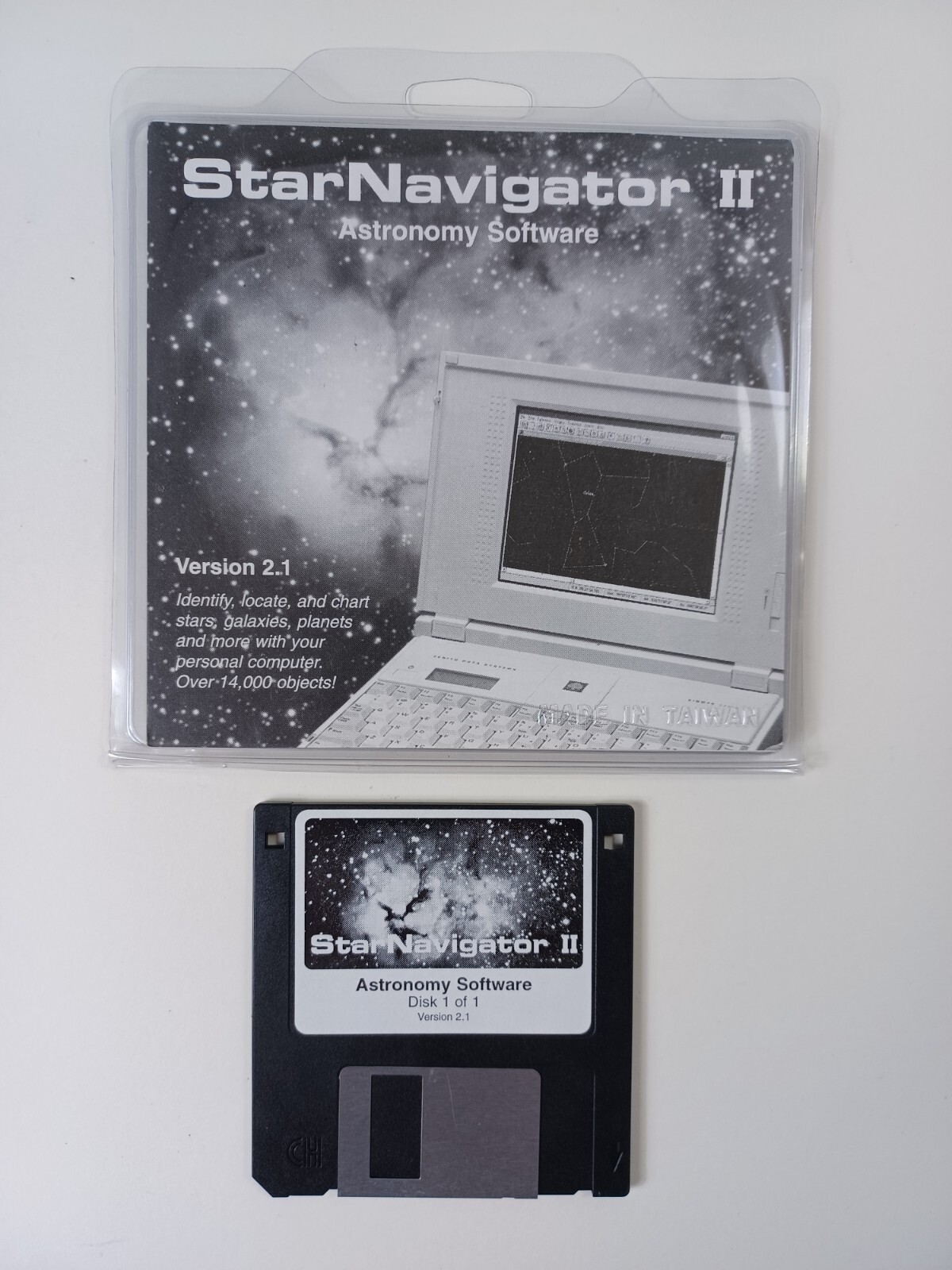 Star Navigator II Astronomy Software Version 2.1 - 3.5 Floppy Disk Free Ship