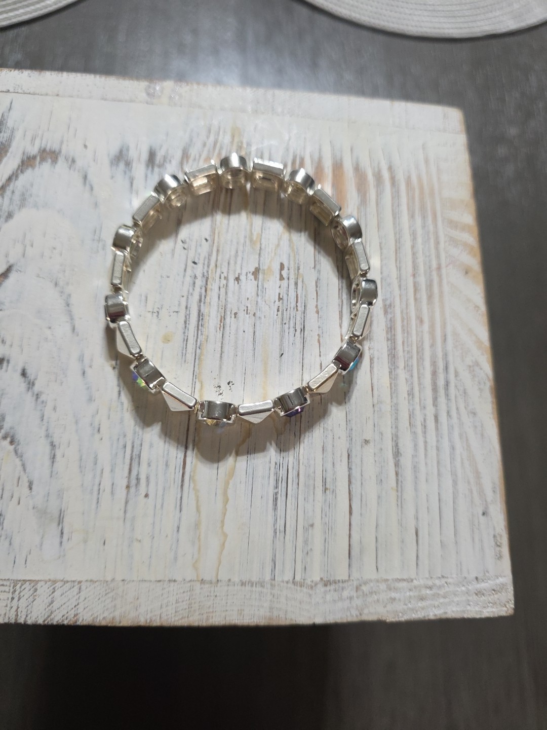 Handmade Silver Beaded Bracelet