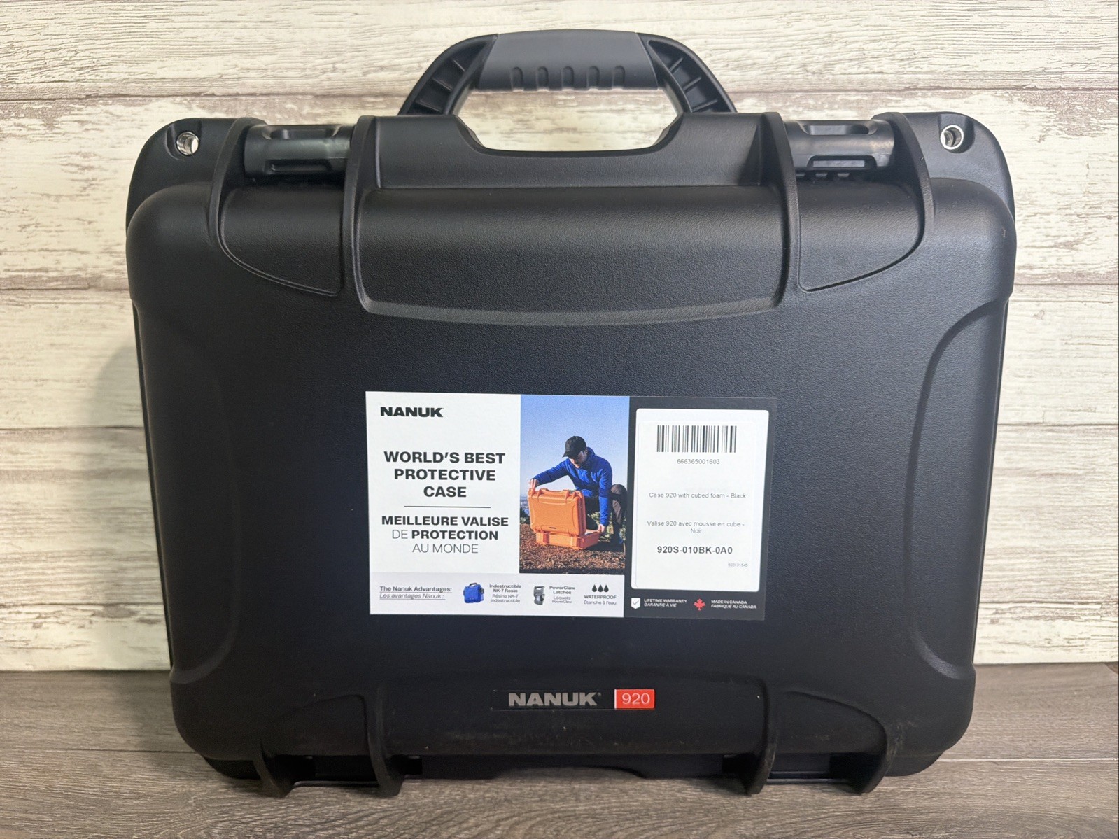 NANUK 920 HARD SHELL CASE (WITH PICK & PLUCK FOAM INSERT)