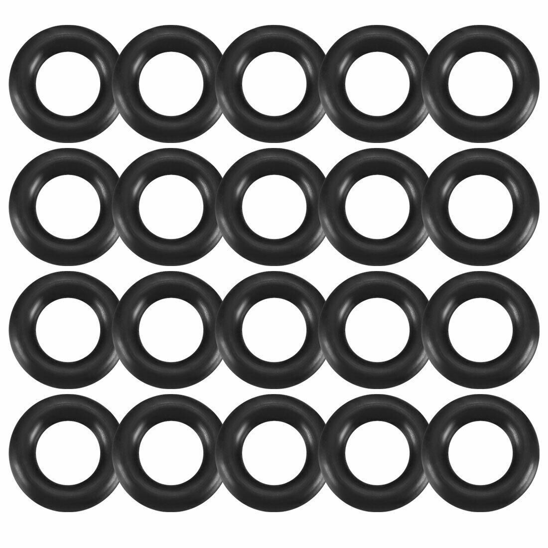 20pcs black nitrile butadiene rubber O-ring 4.8mm inner slide 1.9mm width ✦KD *m