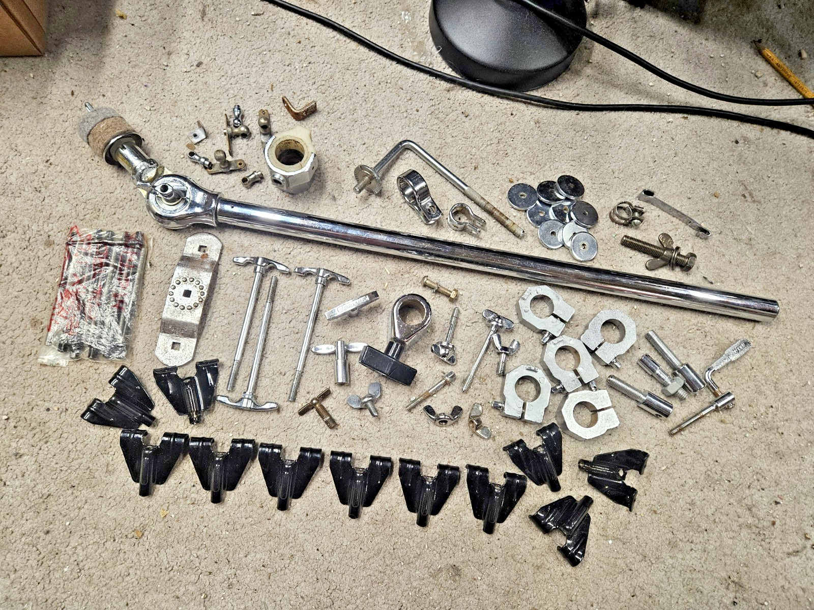 LUDWIG ROGERS PREMIER Spare Drum Parts Assortment - VINTAGE LOT