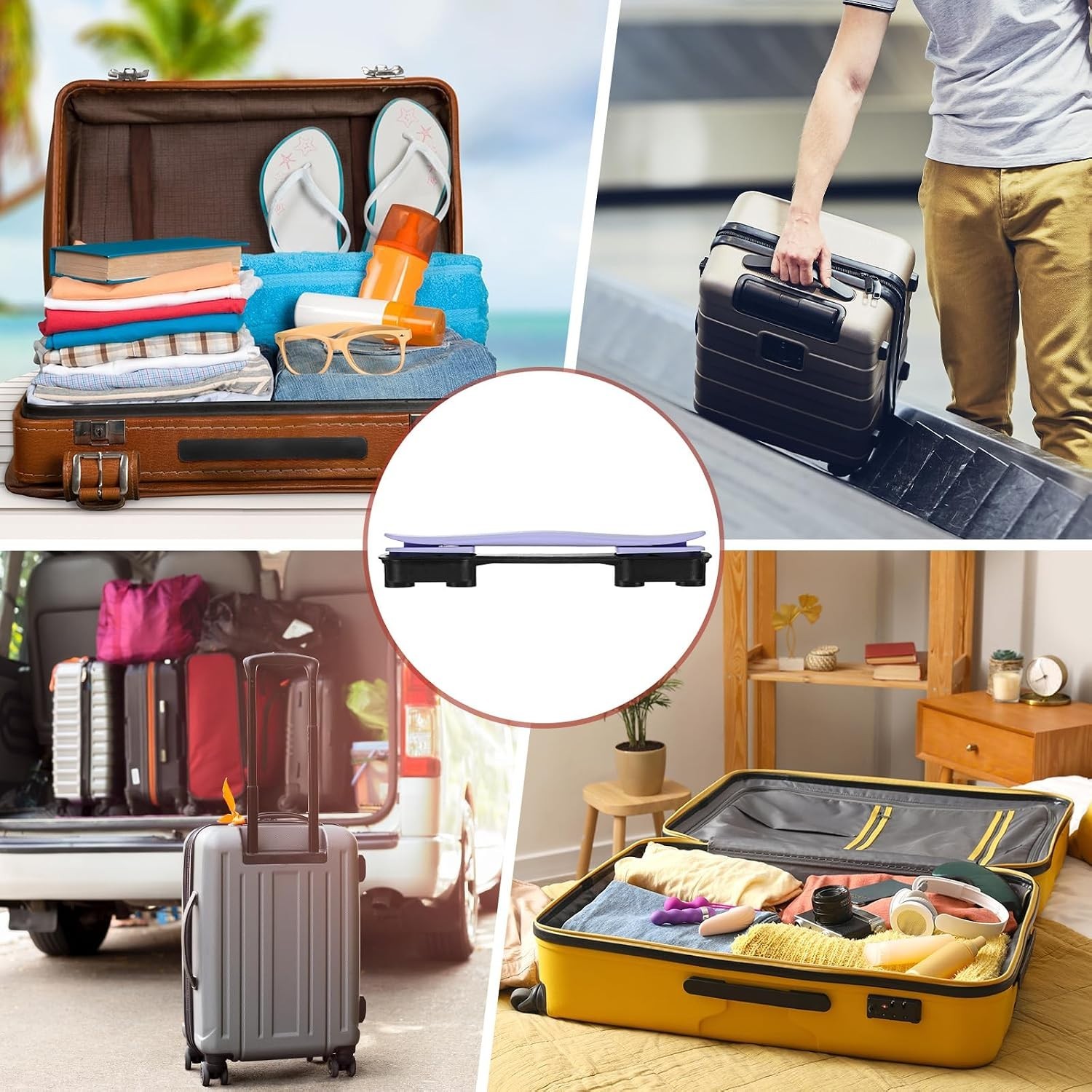 Luggage Replacement Handle [2PCS] -Plastic Handle Grip Carry Strap with Screw...