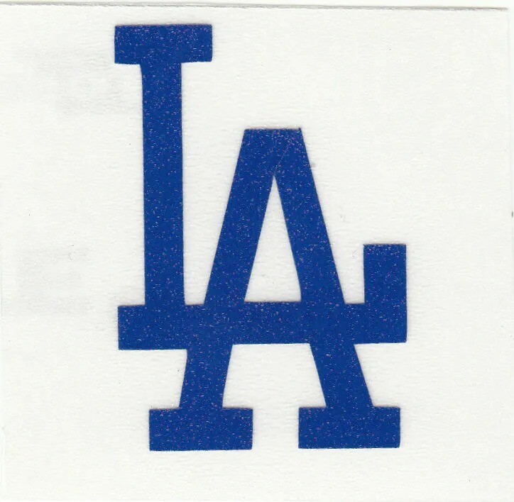 Highly Reflective LA Dodgers decal window helmet hard hat to 14" FREE TRACKING