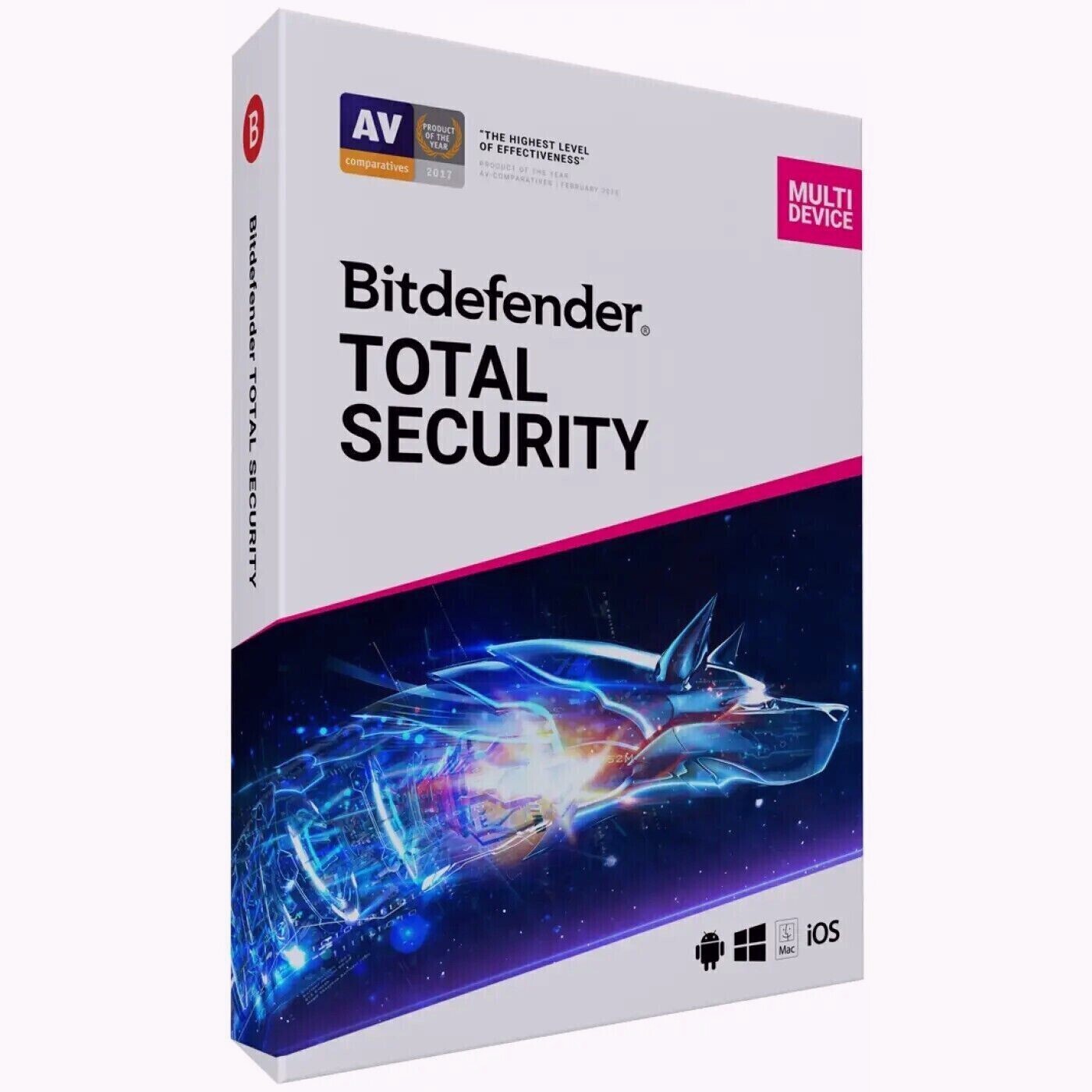 Bitdefender Total Security 2026 - 2 Years 1 Device  (Windows,Mac,Android)