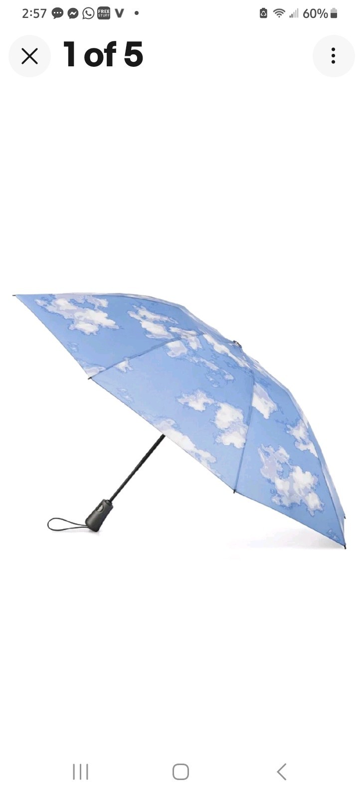 Totes InBrella Reverse Close Folding Umbrella - 8417
