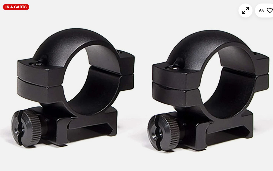Vortex Hunter 1 inch High Riflescope Rings Set Ring-H