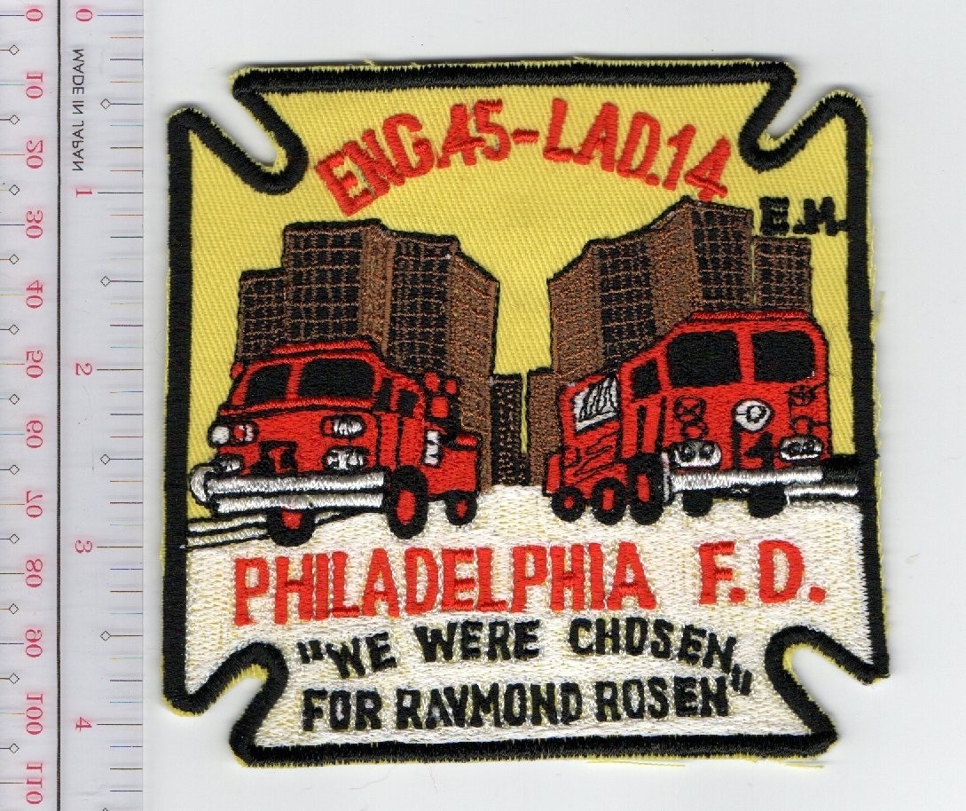 US Fire Department Engine 45- Lad.14 Philadelphia F.D. NO TARIFF
