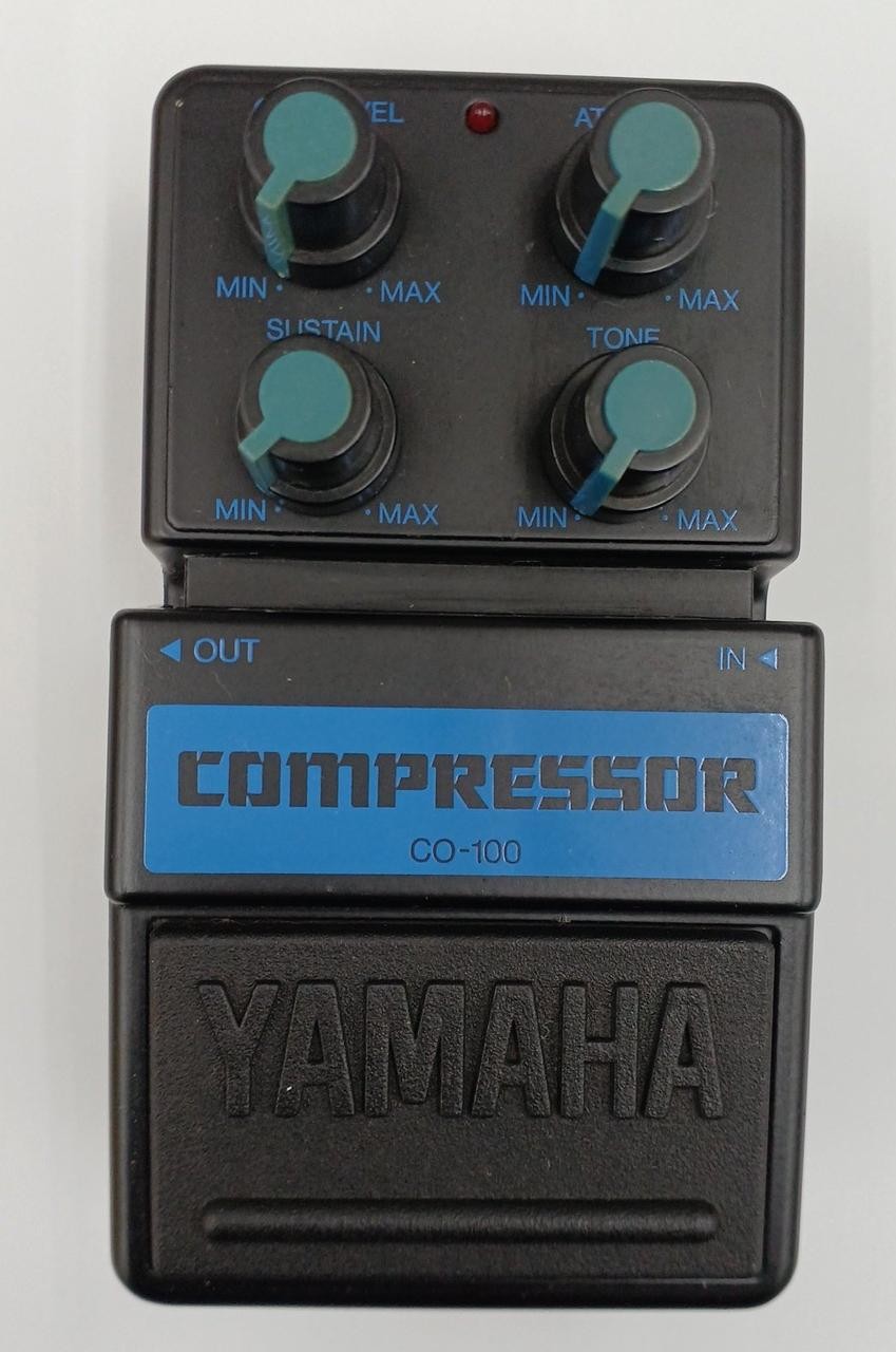 CO-100 Compressor Effects Pedal 4 Control Knobs Used with Box & Manual