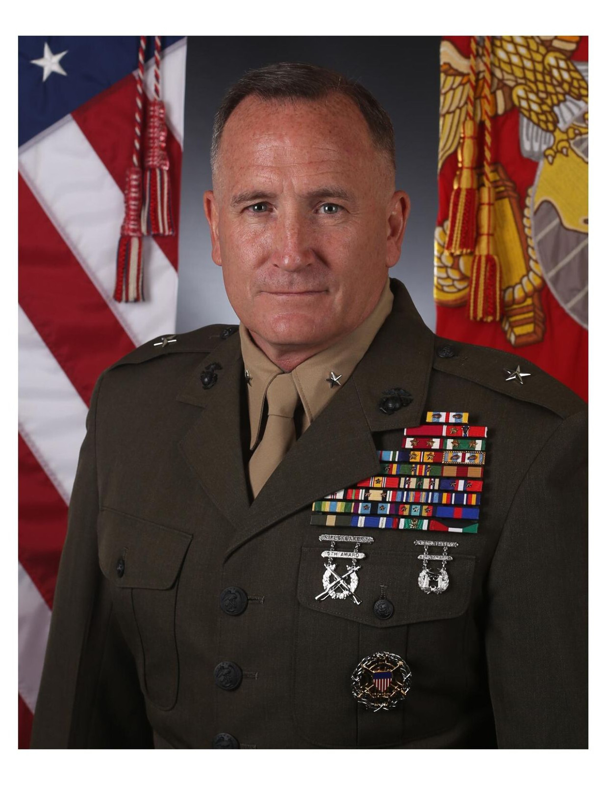 United States Marine General William M. Jurney 8x10 Photo #2 On 8.5" x 11"