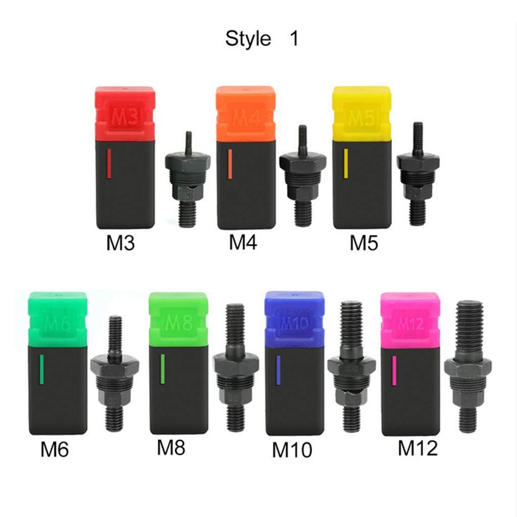 Steel Hand Riveter Nutsert Tool Kit M5, M3 Pull Mandrel for Rivet Nut Pliers, Replacement...
