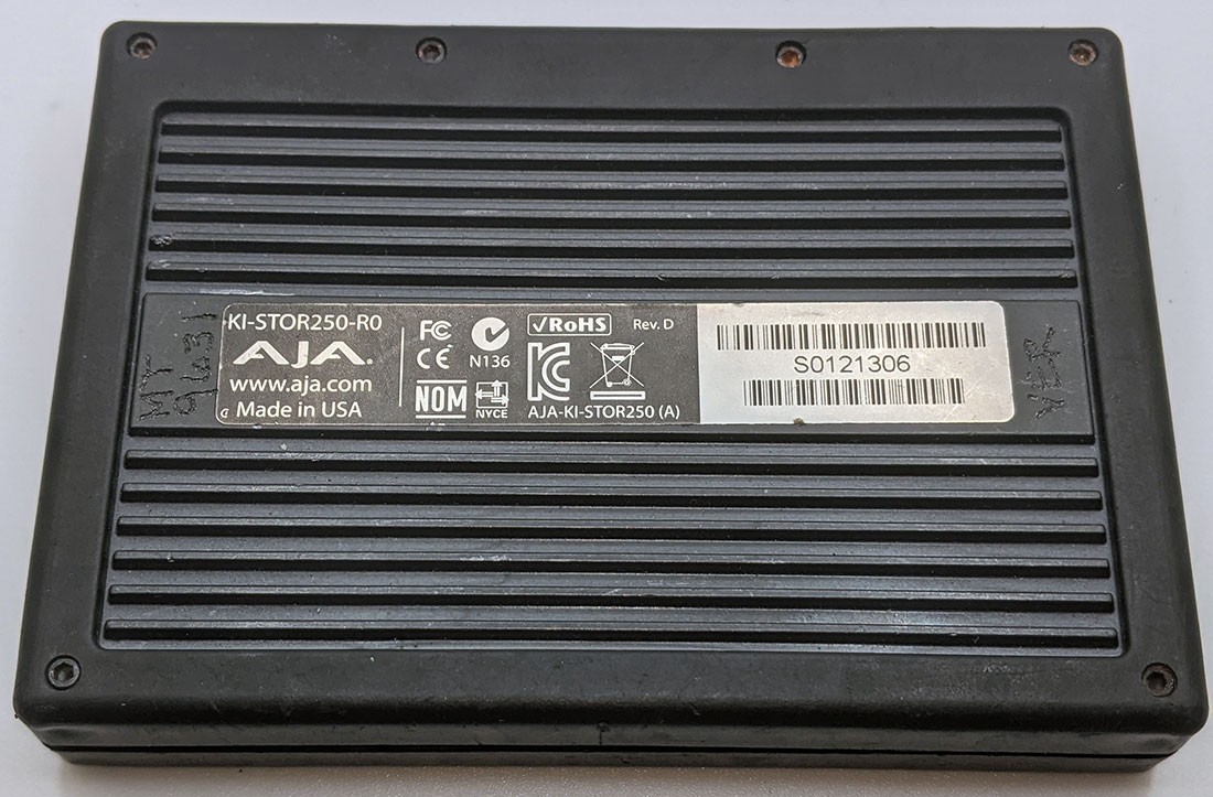 AJA Ki Pro, KI-STOR250-R0 250GB KiStor Hard Disk Drive