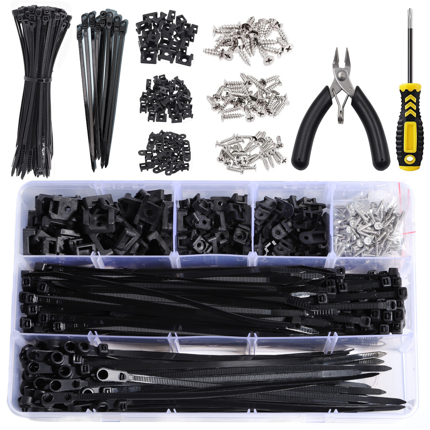 Self-Locking Cable Zip Tie Saddle Type Mounts Base,Mounting Hole Cable Ties